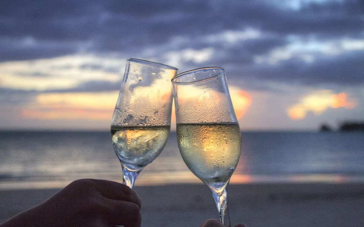 Celebración al atardecer